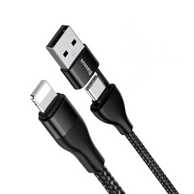 Prepojovací Kábel Lightning/ USB-C 2v1